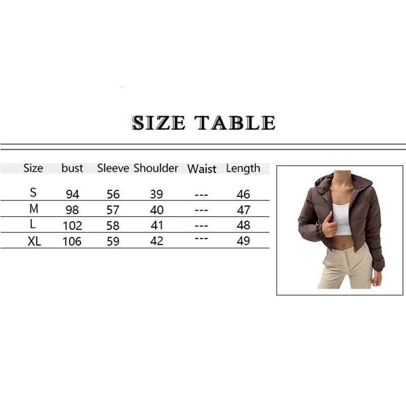 Brown Solid Jacket Women Winter Clothes Ladies Parkas Coats Puffer Jackets Bubble Coat Female Casual Short Jakcet Female Fashion