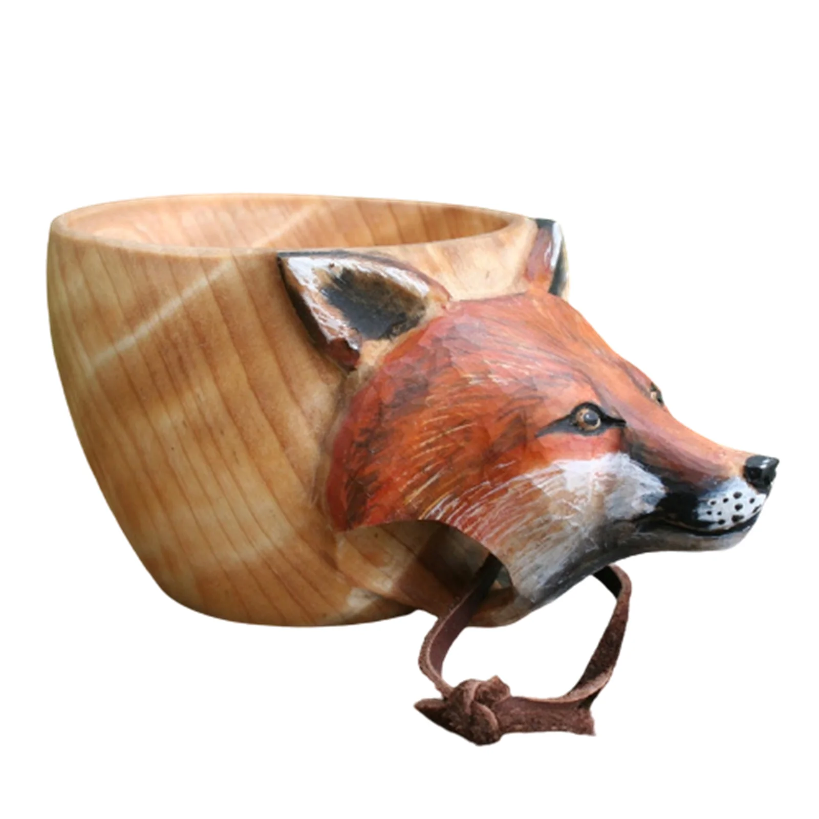 Деревянная кружка в форме животного портативная походная чашка для напитков