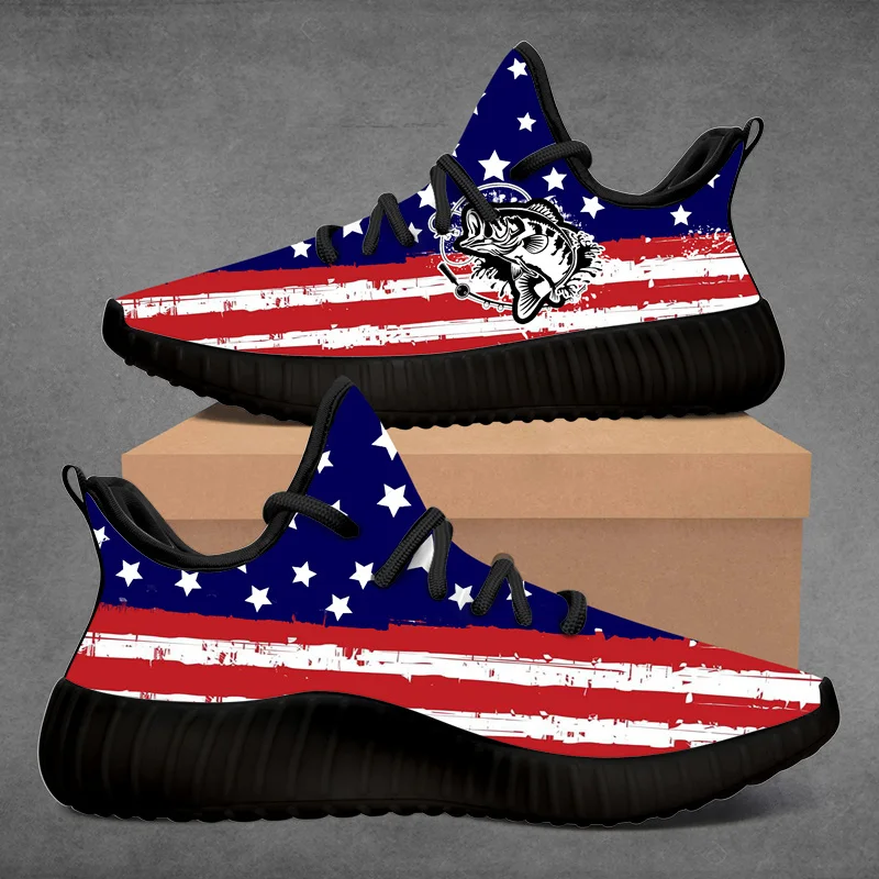 

Custom Sneaker American Flag Running USA Shoes LOGO