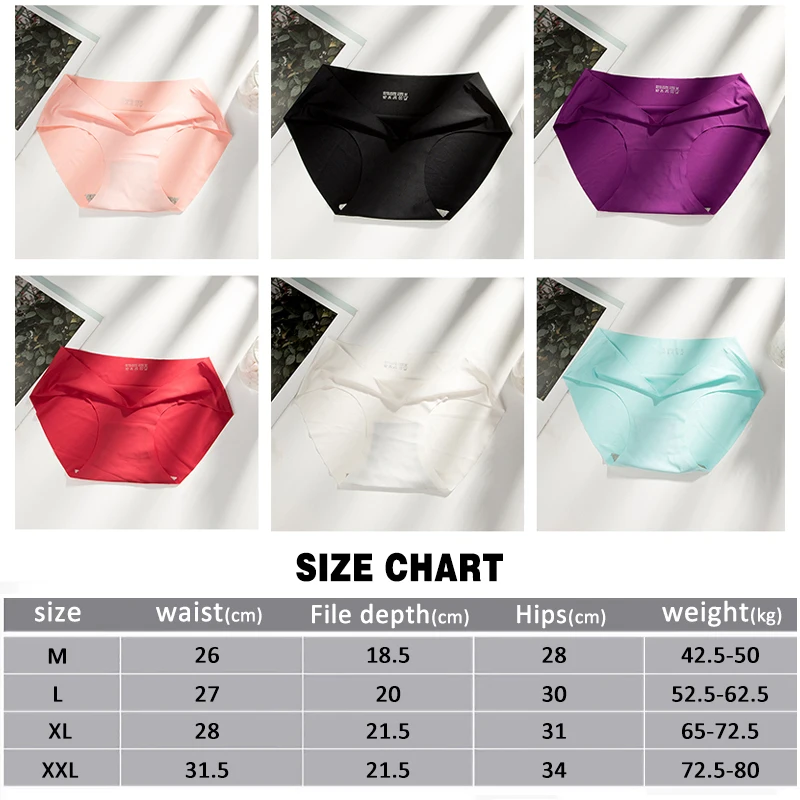 Q 1Pcs Shaping Briefs Low-waist Pure Color Women Underpants Breathable Elastic Silk Seamless Underwear Nylon Ladies Panties | Женская