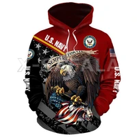 eagle usa flag marine navy 3d print hoodies pullover sweatshirts man women harajuku outwear casual unisex zip jacket tracksuit