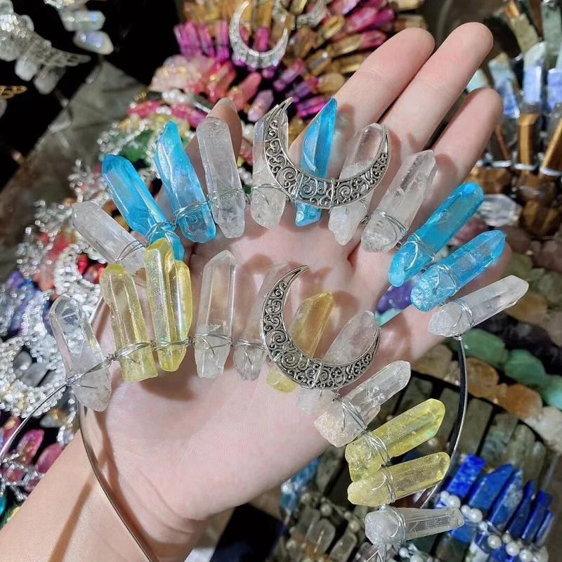 

Модная повязка для волос с кристаллами, подарок вечерние, мебель с розовым кристаллом