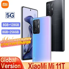 Global Version Xiaomi Mi 11T 5G Smartphone Dimensity 1200-Ultra 108MP Camera 120HZ Screen 5000mAh Battery 67W Fast Charge NFC
