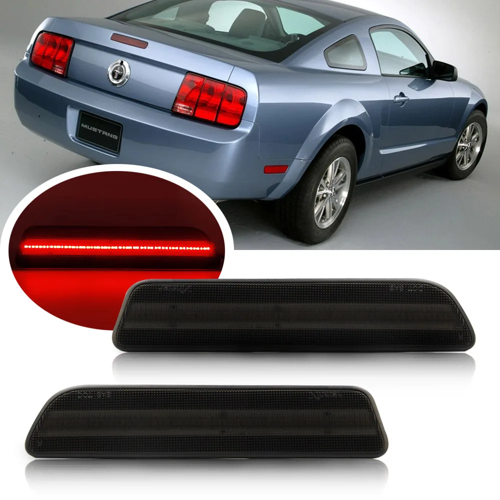 2 шт. светодиодный фонарь для парковки Mustang Red Ford 2005 2009|Сигнальная лампа| |