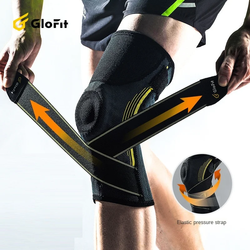 

Glofit Knee Brace For Pain Knitted Bandage Pressure Sport Knee Pads Support Fitness Cycling Basketball Protector