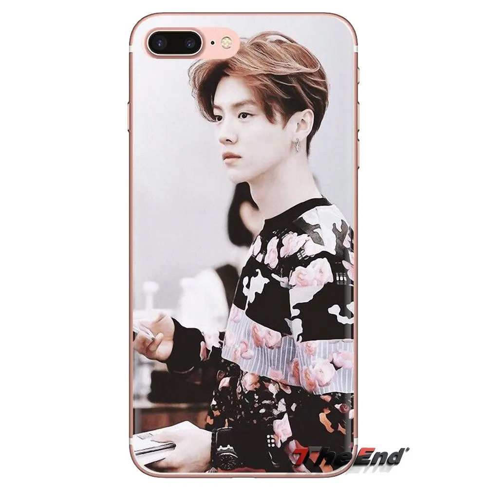 For Samsung Galaxy S3 S4 S5 Mini S6 S7 Edge S8 S9 S10 Plus Note 3 4 5 8 9 Transparent Soft Cases Cover Korea Team KPOP exo luhan |
