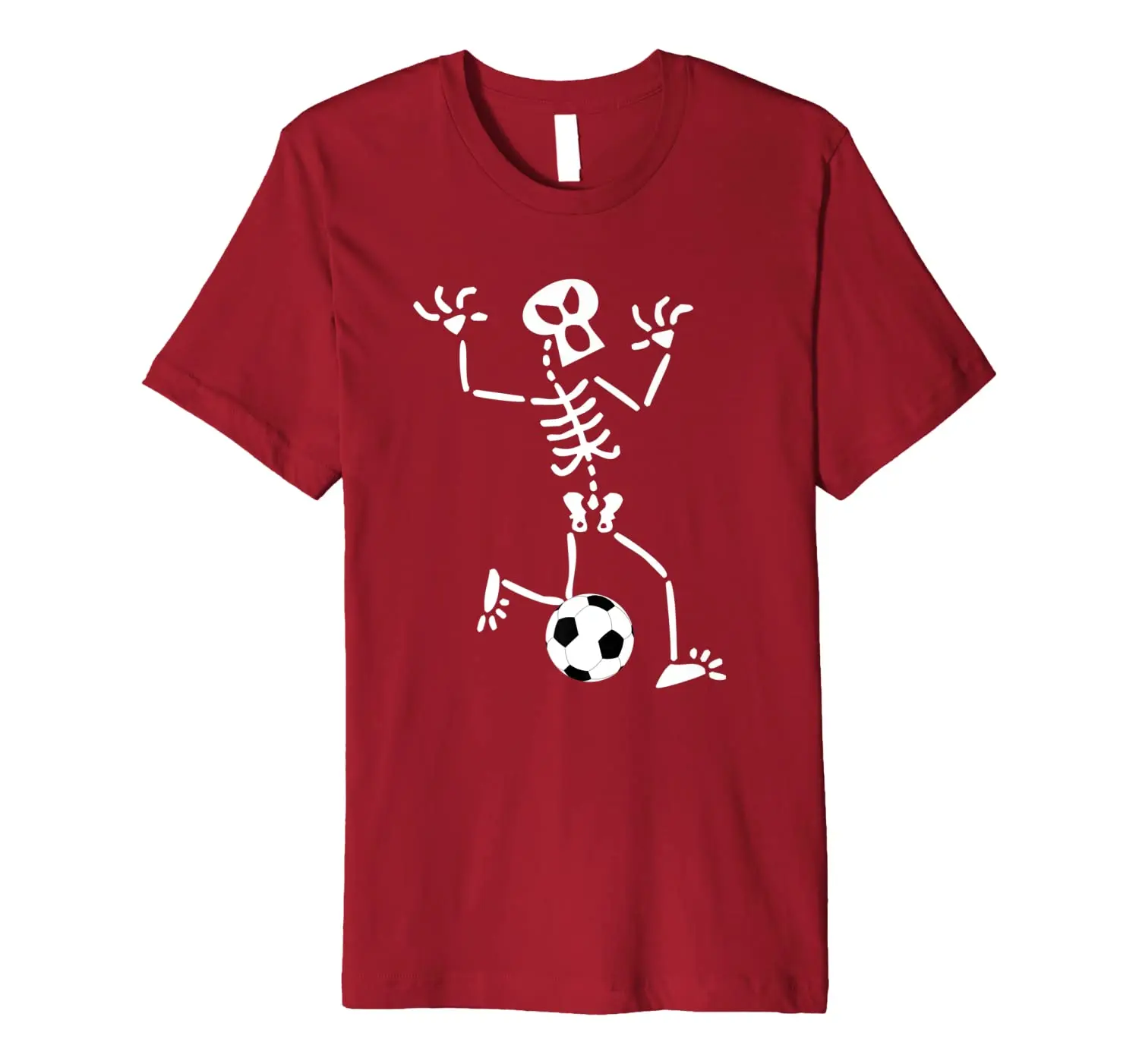

Funny Halloween Soccer Skeleton Costume Art T-Shirt New Summer Cool Men Tee Breathable All Cotton Short Sleeve Crew Neck T Shirt
