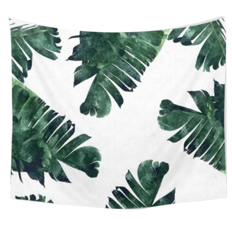 Тропический растительный гобелен настенный полиэстер тонкий Богемия кактус