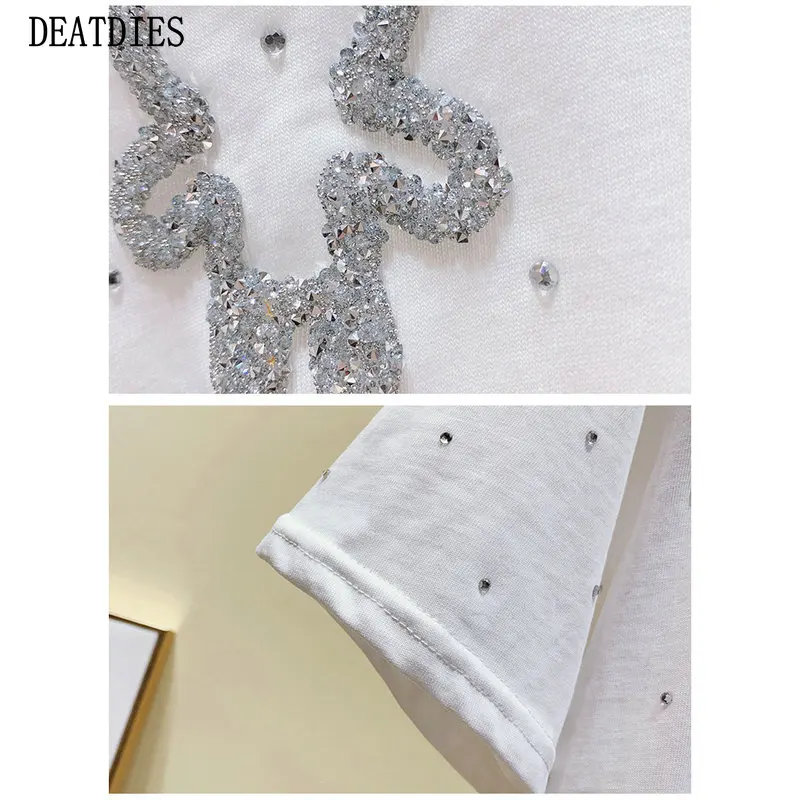 

Harajuku Cotton Summer Short Sleeve Tshirt Soft O-Neck Tees T Shirt Women T Casual White Loose Solid Female T-Shirt Tops 2021