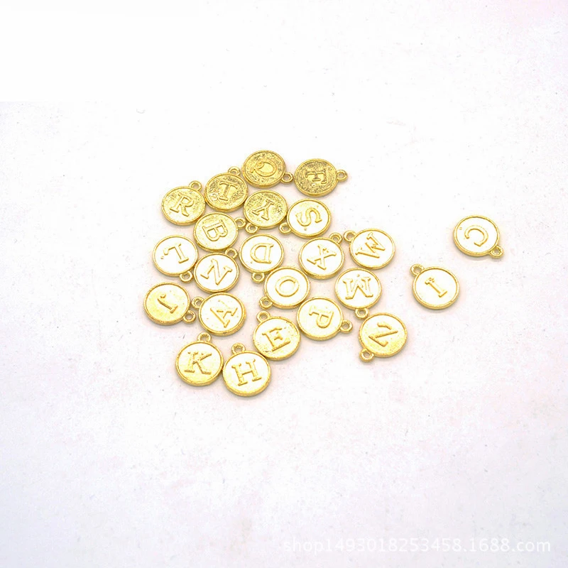 Подвески из металлического сплава с золотым и серебряным покрытием 15*12 мм 26