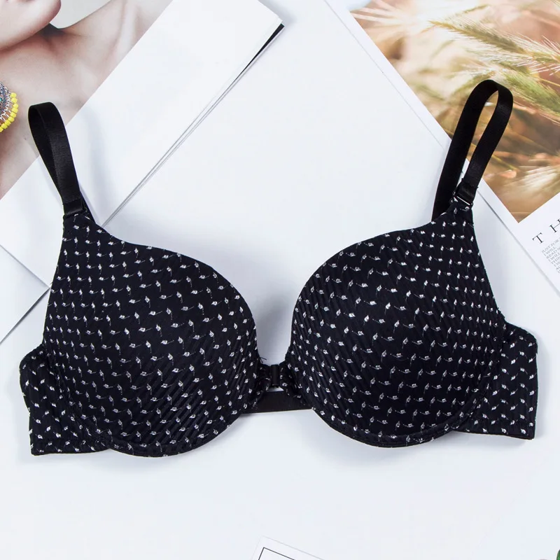 Женский бюстгальтер с пуш-ап однотонный на косточках чашечка BC нижнее белье в