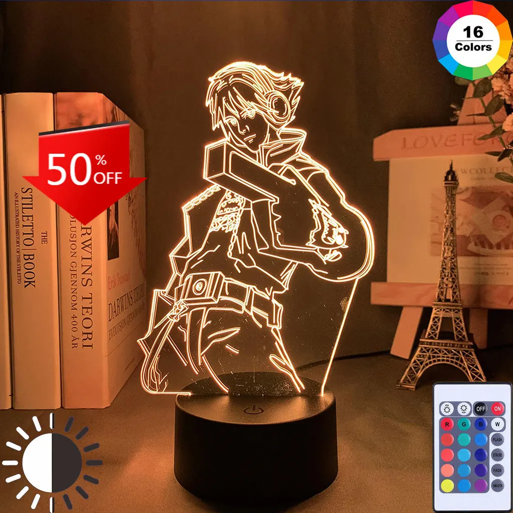 

Adventurer Figure Kids Night Light for Bedroom Decor Color Changing Led Light Cool Boy Friend Birthday Gift Lamp