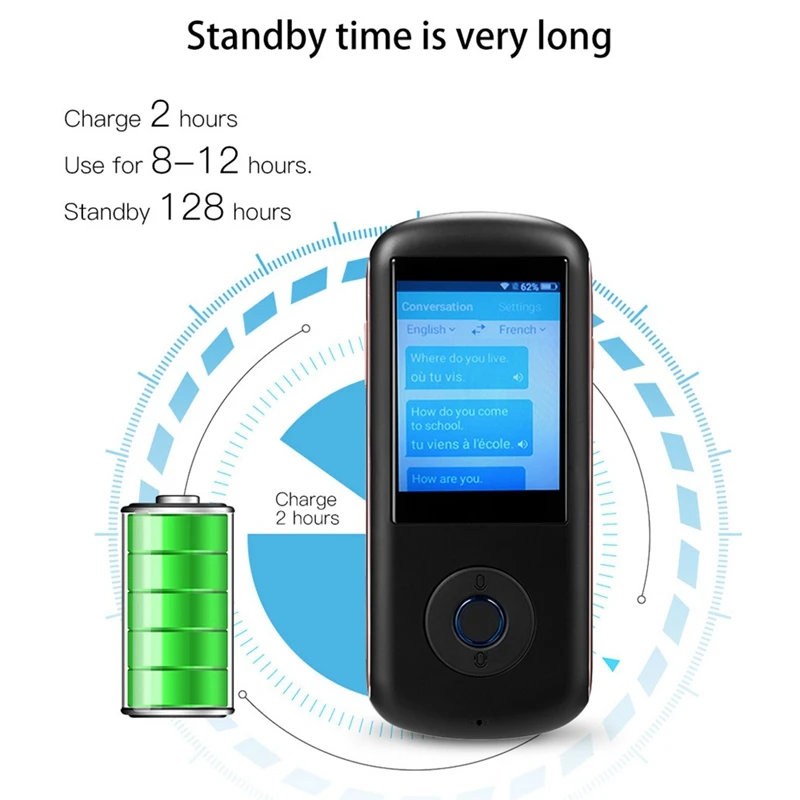 Ams умное устройство для переводчика голосовых языков двусторонняя иностранная