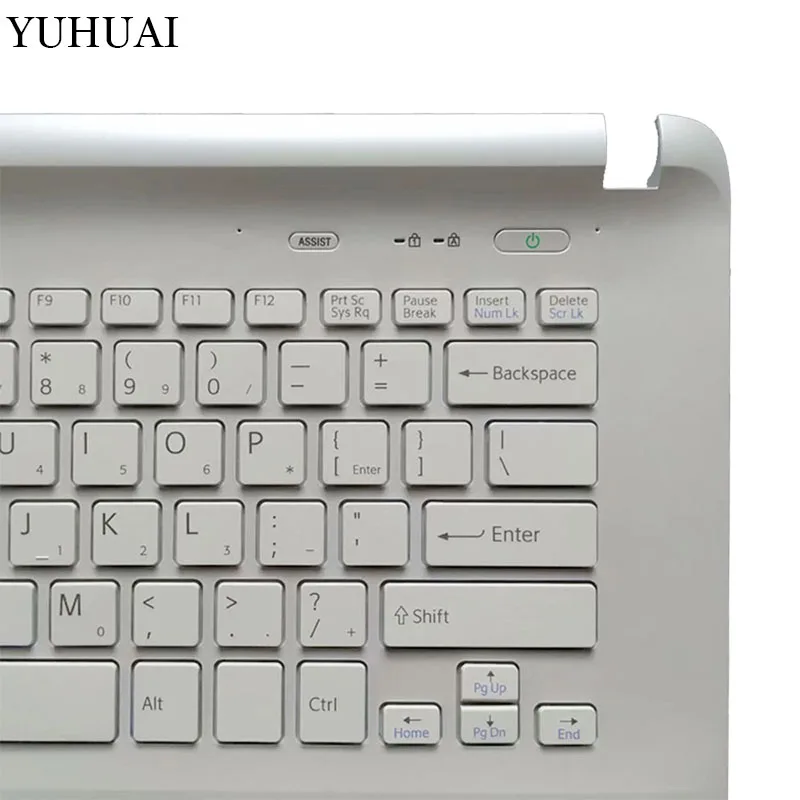 Ноутбук США клавиатура для sony Vaio SVF141 SVF142 SVF143 SVF1421 SVF14E белый упор рук верхняя крышка с тачпадом
