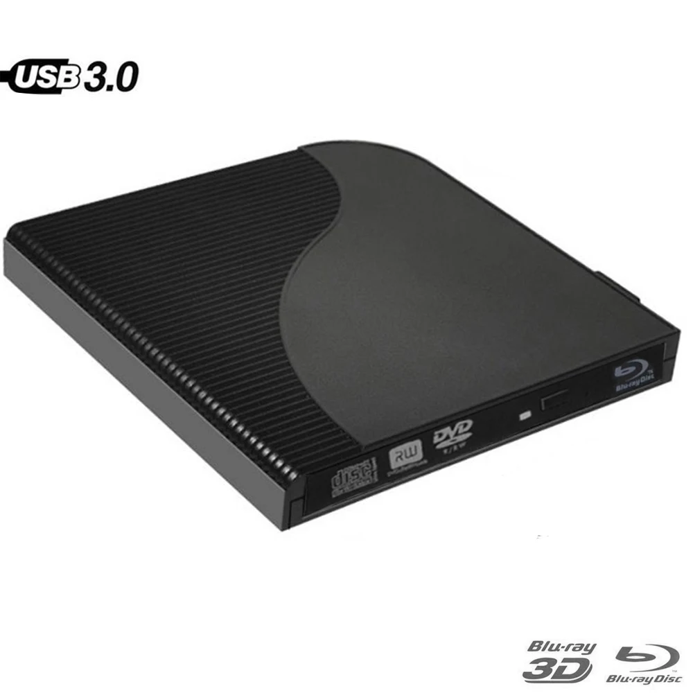 USB 3.0 Bluray External Optical Drive 3D Player BD-RE Burner Recorder DVD+/-RW/RAM Drives For Computer Windows7/8/10 hp Laptops