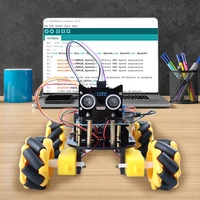 smart robot car kit for arduino programming with 4wd mecanum wheels upgrade diy robot kit with uno r3 board electronics kit