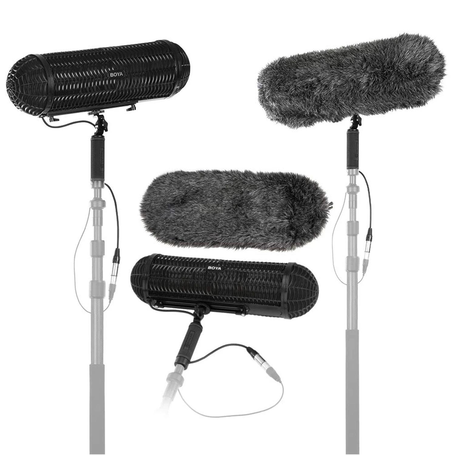 BOYA BY-WS1000 Microphones Blimp Windshield Suspension System for Shotgun Mic for Canon Nikon Sony DSLR Camcorder Recorder