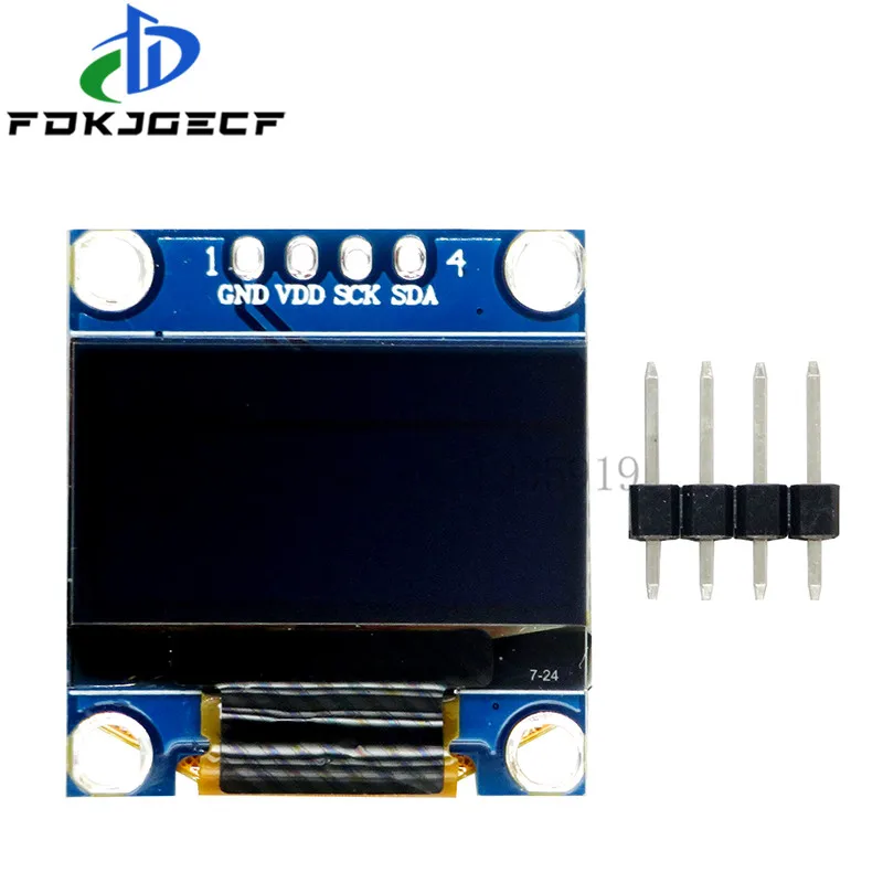 

10pcs 4pin 0.96 inch oled IIC Serial White/Blue/Yellow blue OLED Display Module 128X64 I2C 12864 LCD Screen Board for Arduino