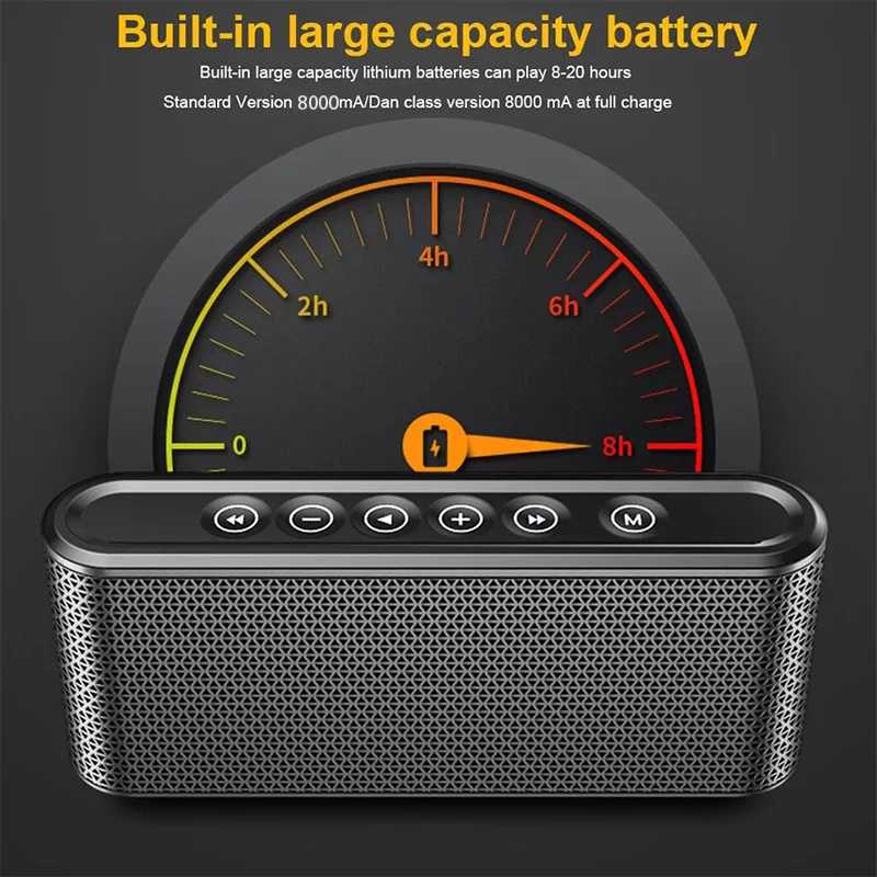 Беспроводной Bluetooth динамик большой объем сабвуфер открытый портативный