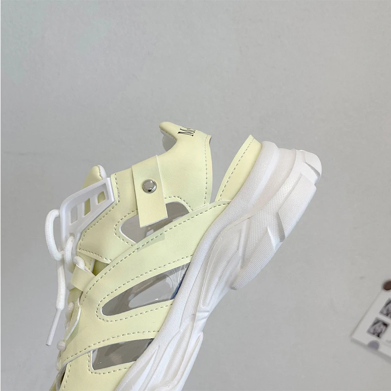 

2021 New Sneakers Women Fashion Designer Hollow Out Sport Ladies Trainers Vulcanized Shoes Women Chunky Sneakers Basket Femme