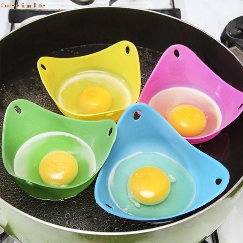 

Silicone Egg Poacher Poaching Pods Pan Mould Kitchen Cooking Tool Accessory Cocina Gadget Accesorios De Cocina free shipping