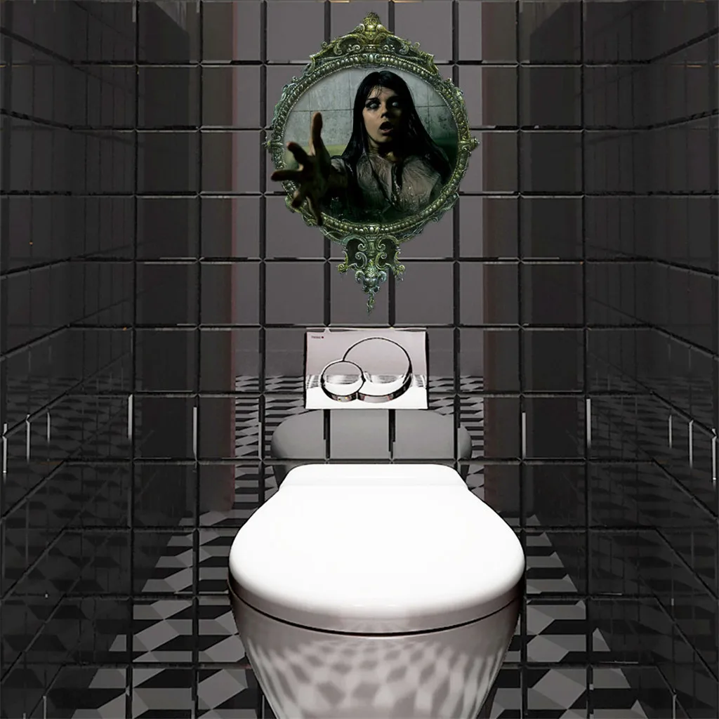 Ужасные кровопролитные женские настенные наклейки с рисунком для Хэллоуина