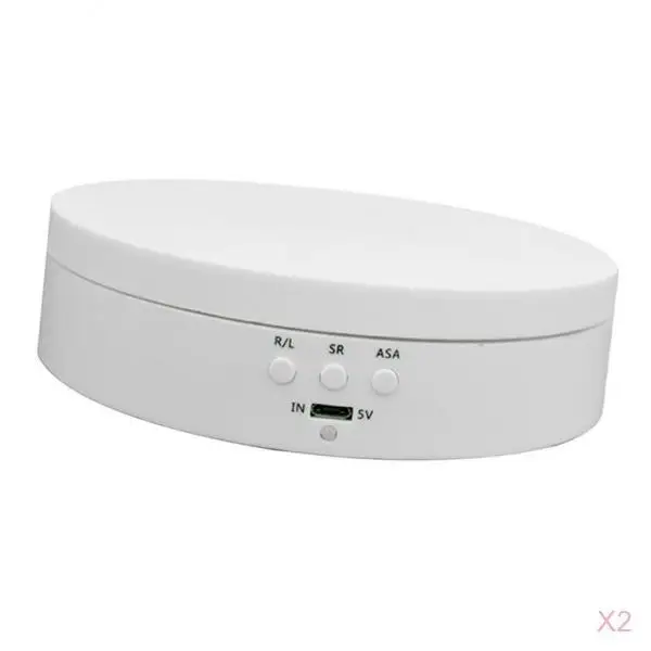 

2pcs 3 Top Rotation Of The Base Of The Mirror Turntable Display,