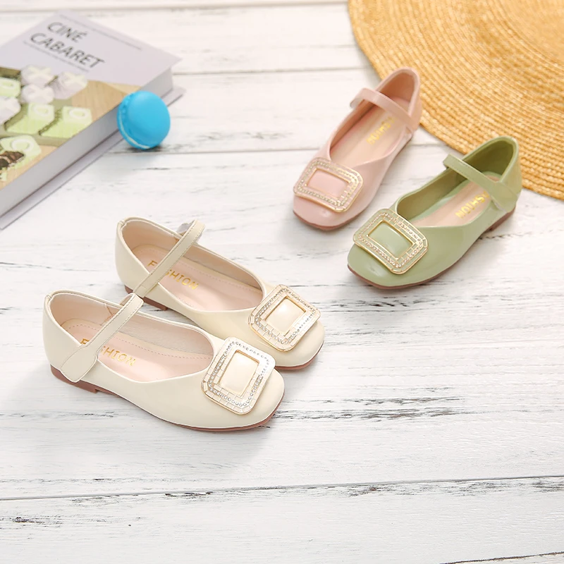 Весна 2020 Детская обувь принцессы Брендовая со стразами для маленьких девочек из