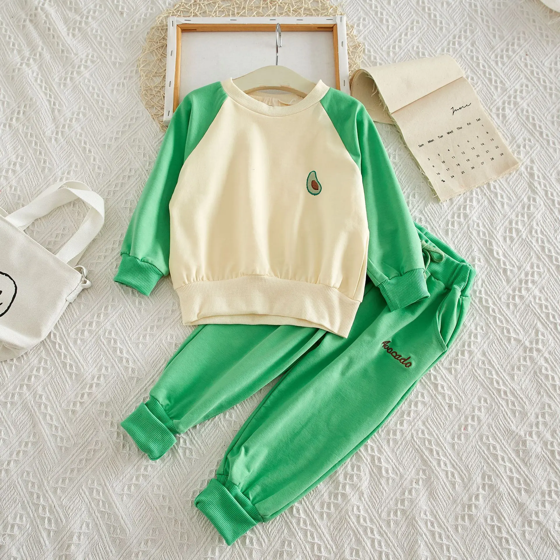 Спортивный костюм для мальчиков и девочек хлопковый комплект из 2 предметов с