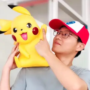 big size 11 pocket pikachu with hat action figure toys 40cm free global shipping