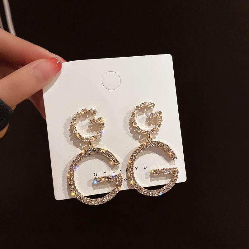

2021 New Arrival Luxury Korean Fashion Big Letter G Jewelry Earrings GG Charming Earrings For Women Studs Designer Party Wedding