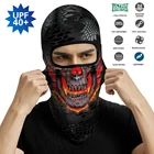 Огурцы тонкая Балаклава мотоцикл маска для лица Спортивная бесшовная бандана повязка на лицо маска велосипед пламя череп шарф для женщин мужчин