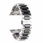 Роскошные керамические сменные часы из нержавеющей стали с браслетом для Apple watch Sport edition 4238 мм 4044 мм series 4 3 2 1