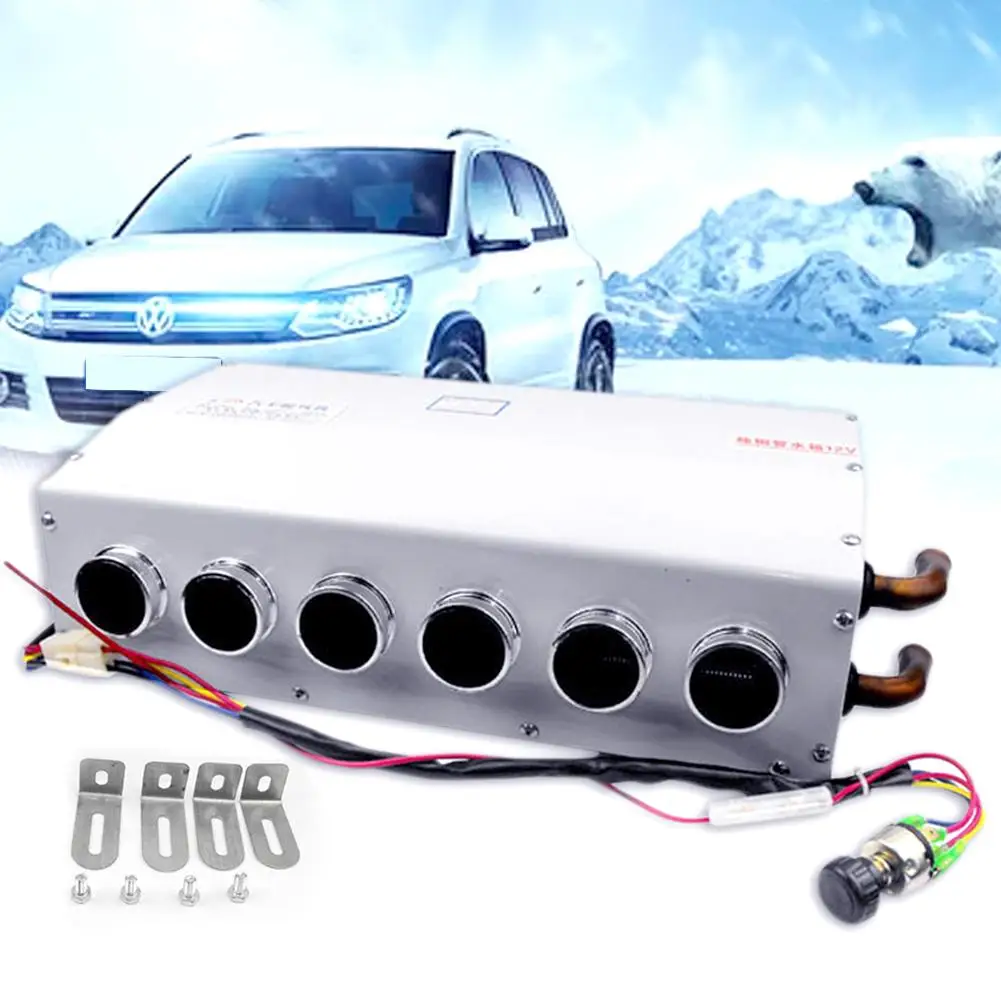 

New 12V/24V 6 Hole Portable Car Heating Cooling Defrosting Auto Car Heater Defroster Demister 100W