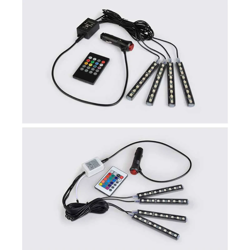 CARCTR 36 светодиодный Атмосфера светильник звуковая карта USB/Дистанционное