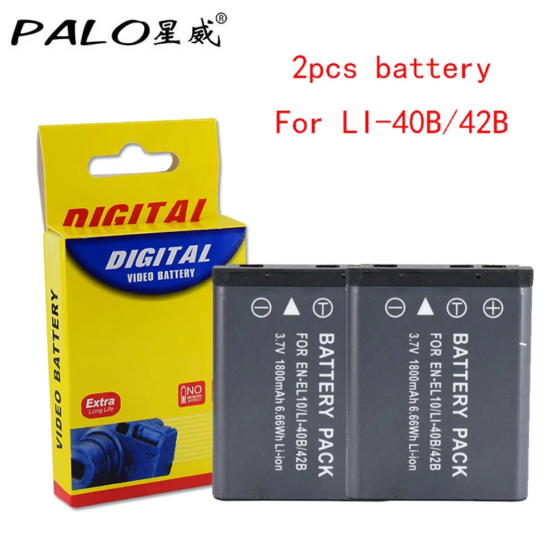 PALO 1800 мА/ч EN EL10 ENEL10 RU LI 42B LI42B L LI40B 40B Камера Батарея для цифровой камеры OLYMPUS U700 U710 FE230