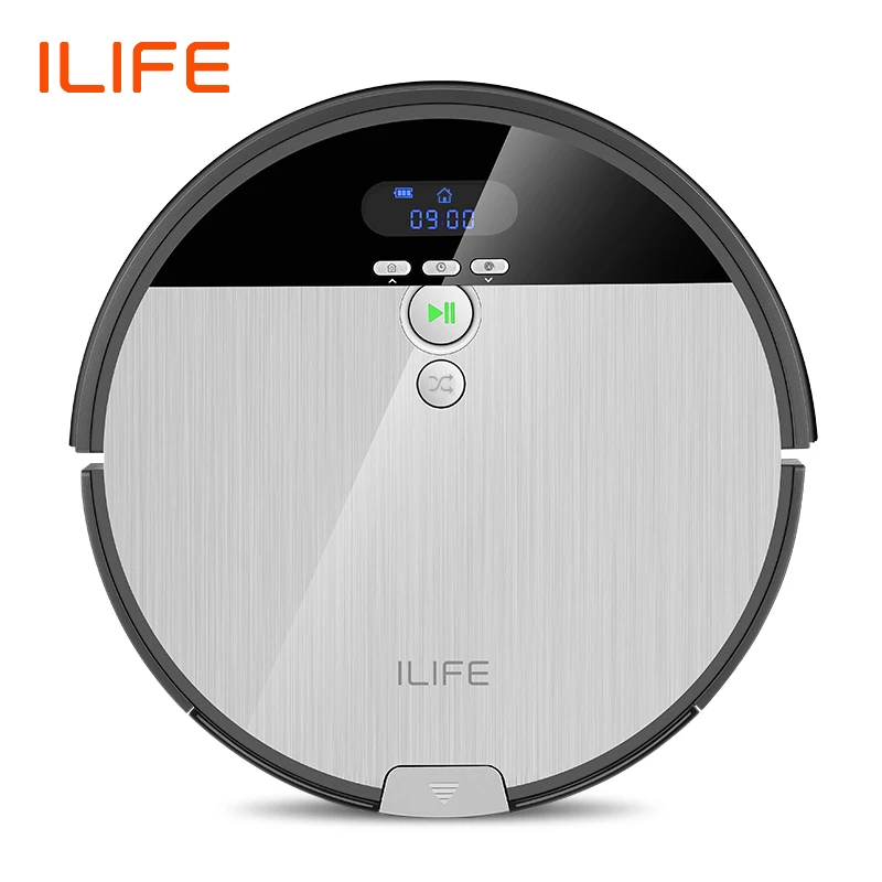 ILIFE V8s робот пылесос развертки и влажная Швабра навигация плановая очистка 0.75L мусорное ведро Регулируемый резервуар для воды расписание бытовой
