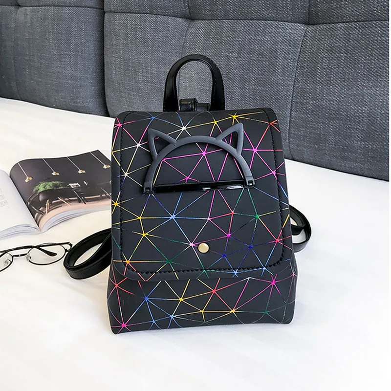 Backpack women's backpack casual PU leather handbag travel bag fashion 19 new ladies HT0617 | Багаж и сумки