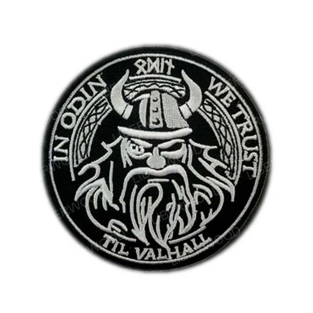 Odin 8cm(3 inch) Ворон символ Одина Unicursal Valknut Valhalla тактические Викинги боевой патч Blackbird Sun эмблема военный значок аппликация патч - Цвет: Odin 8cm(3 inch)
