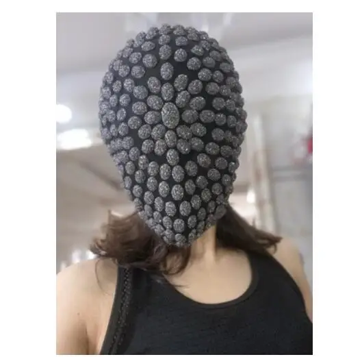 Блестящие стразы с кристаллами маска заклепками аксессуары для выступлений