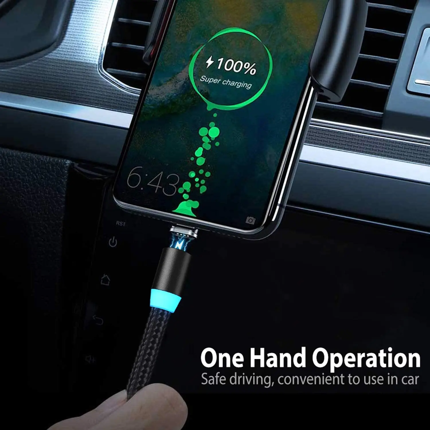 Круглый Магнитный кабель Тип C Micro USB 8 pin вилки Быстрая Зарядка адаптер телефон