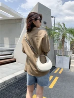 osoi the same bag 2021 new mini toni half circle crescent leather handbag for womens shoulder and armpit bag
