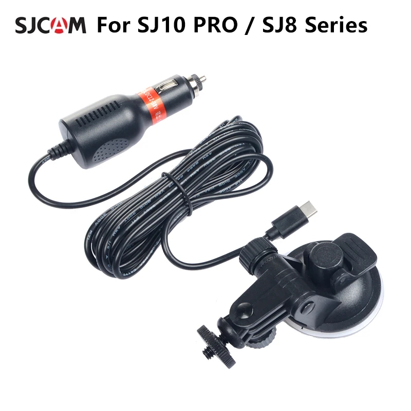 Оригинальная SJCAM SJ8 SJ10 автомобиля gppro Зарядное устройство Тип C + присоска