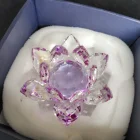 60 мм феншуй Хрустальный цветок Лотос для поделок стеклянная фигурка пресс-папье украшения настольные аксессуары домашвечерние Декор подарки сувенир