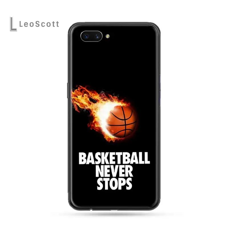

sport Basketball letter Phone Cases For OPPO F 1S 7 9 K1 A77 F3 RENO F11 A5 A9 2020 A73S R15 REALME PRO