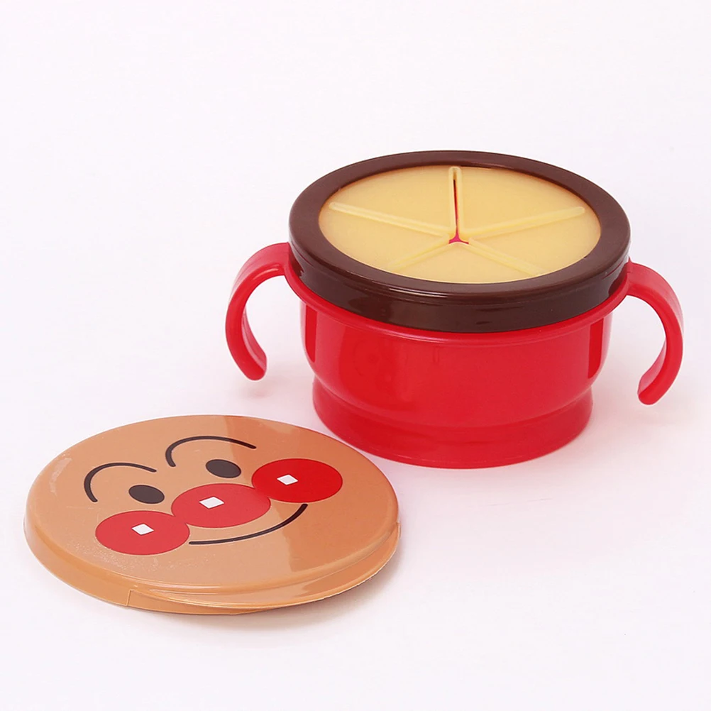 Детские пластиковые закуски Ловца портативная Двойная Ручка чашка для закусок