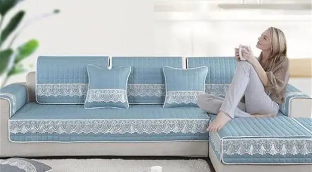 Autumn Winter Plush Sofa Cover Soft Peony Couch Cover Sofa Towel Sofa Cushion Continental Solid Color Plush Sofa Cover
