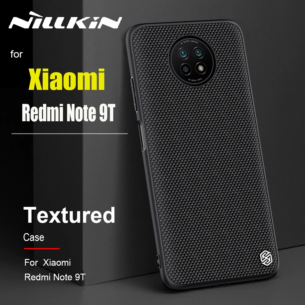 

for Xiaomi Redmi Note 9T 5G Case Casing Nillkin Textured Nylon Fiber Durable Non-slip Phone Back Cover Case on Redmi Note 9T