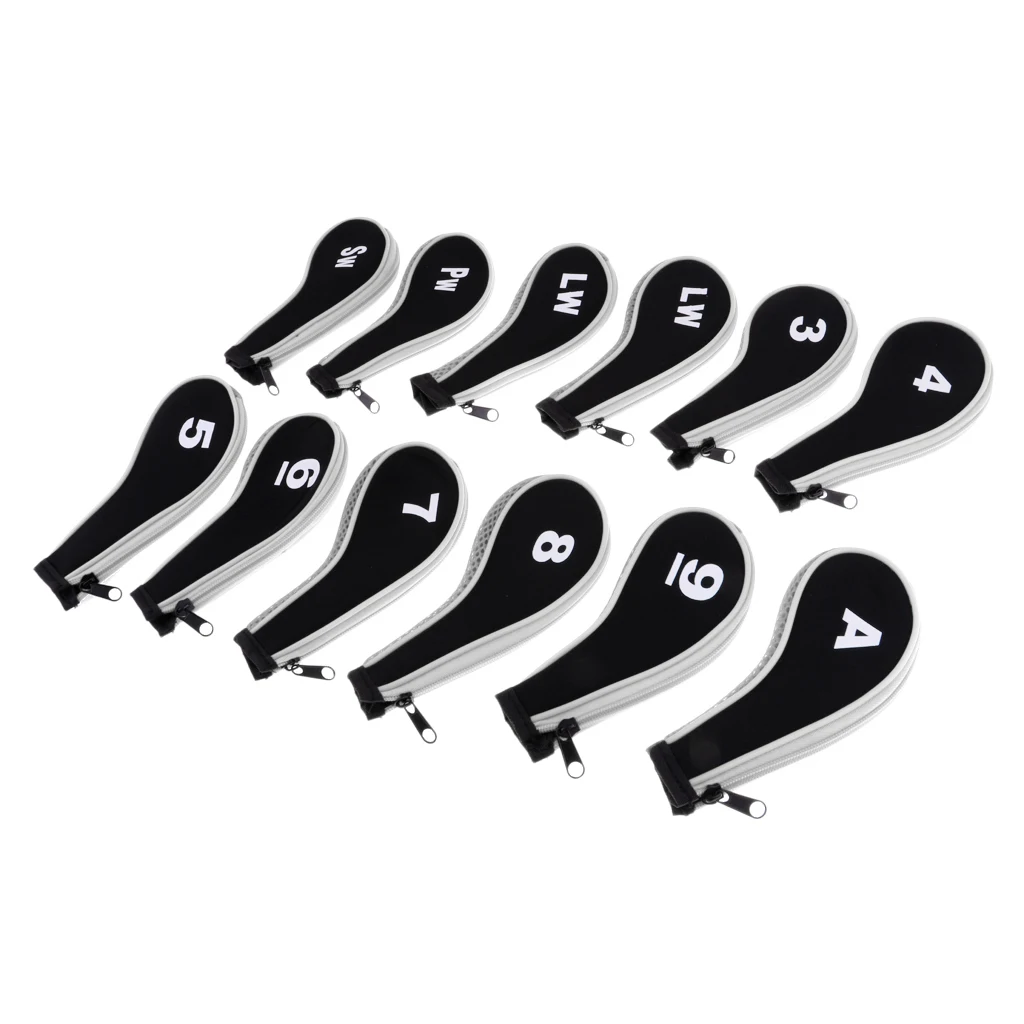 A-SW неопреновый мягкий чехол на молнии для гольф-клуба носки клюшек/рукава со