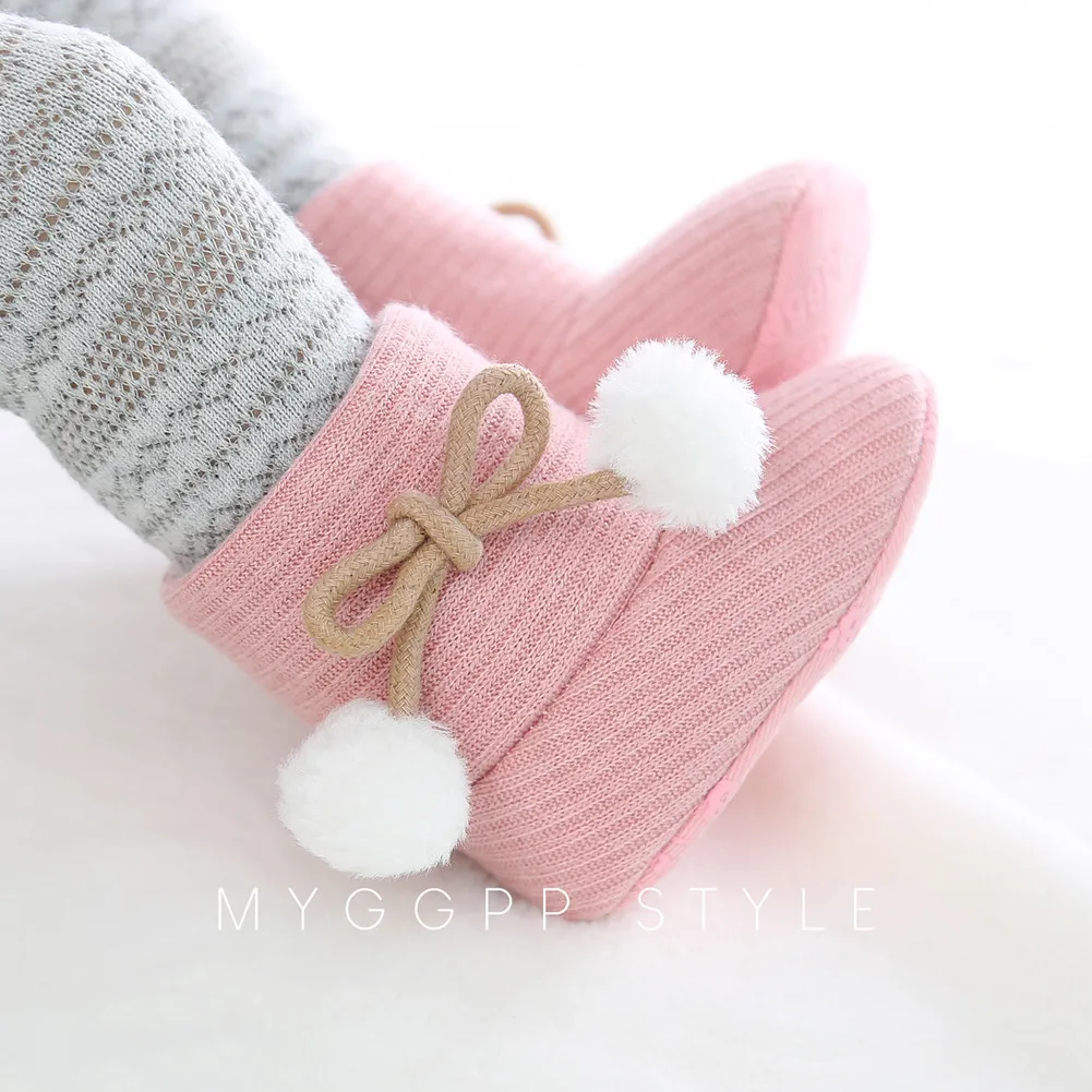 Emmababy Winter Boy Girls Baby Soft Sole Snow Boots Warm Crib Shoes Toddler Walk |